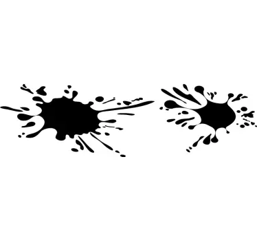 Aufkleber Auto Farbflecken - TenStickers