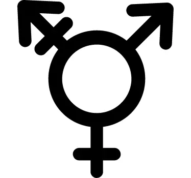 Geschlechter Symbol Klebeschild - TenStickers