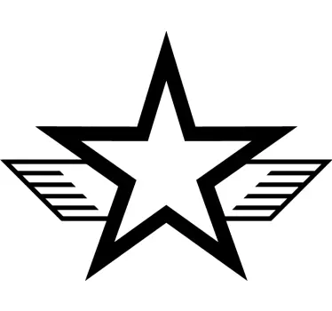 Autoaufkleber einfarbiger Armeestern - TenStickers