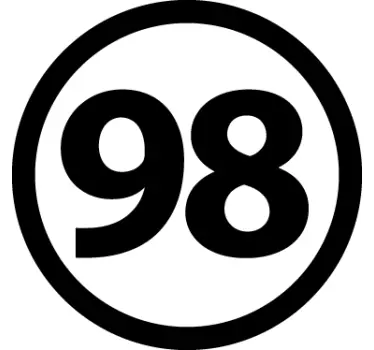 98 Auto Sticker - TenStickers