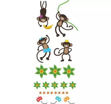 Affenwald Aufkleber - TenStickers