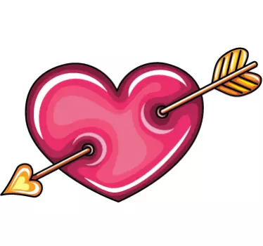 Amor Herz Aufkleber - TenStickers
