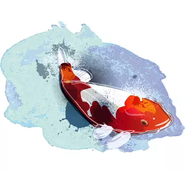 Aquarell Koi Aufkleber - TenStickers