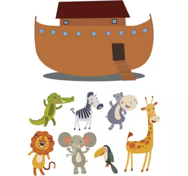 Arche Noah Wandtattoo - TenStickers