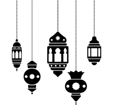 Wandtattoo Arabische Laternen - TenStickers