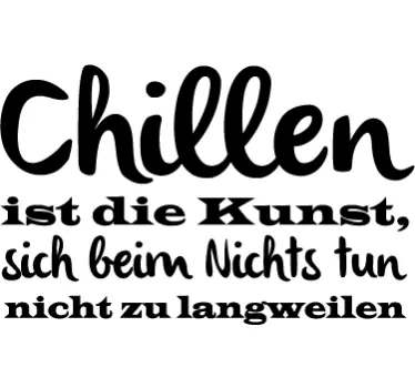 Wandtattoo Chillen - TenStickers