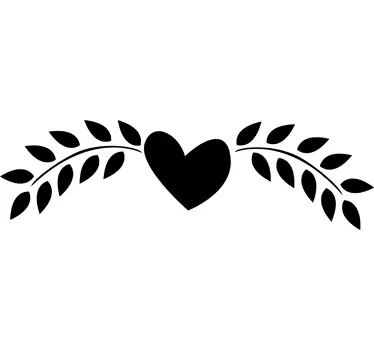 Wandtattoo Badezimmer Herz Motiv Deko - TenStickers