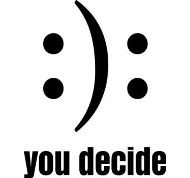 Aufkleber You Decide - TenStickers