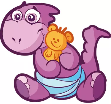 Baby Dino Aufkleber - TenStickers