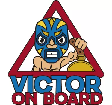Baby wrestler fahrzeug sticker - TenStickers