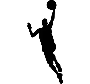 Basketballspieler Korb Aufkleber - TenStickers