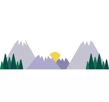 Berglandschaft Aufkleber - TenStickers