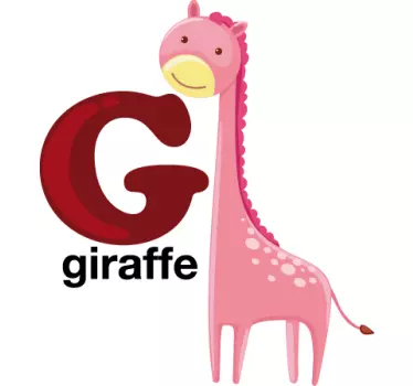 Buchstabe G Englisch Aufkleber - TenStickers