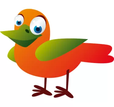 Bunte Möwe Aufkleber - TenStickers