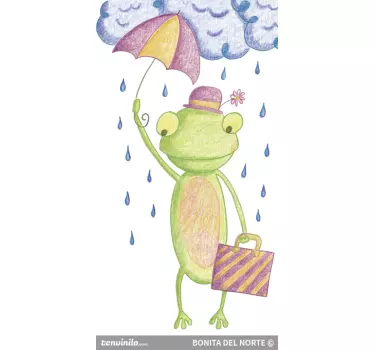 Buntstift Frosch Aufkleber - TenStickers