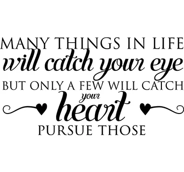Catch your heart Wandtatoo - TenStickers