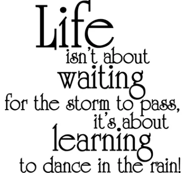 Dance in the rain Wandtattoo - TenStickers