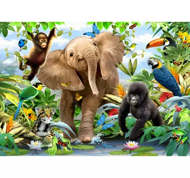 Dschungel  Aufkleber - TenStickers