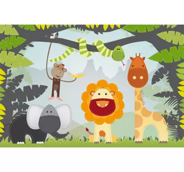 Dschungeltiere Sticker - TenStickers
