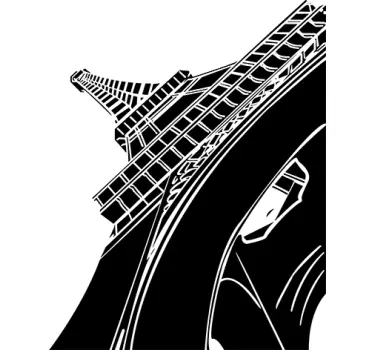 Eiffelturm Wandtattoo - TenStickers