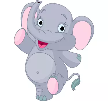 Elefantenbaby Aufkleber - TenStickers