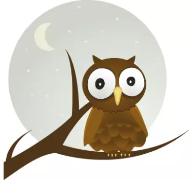 Eule Nacht Aufkleber - TenStickers