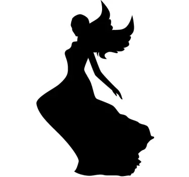 Fee Kleid Sticker - TenStickers