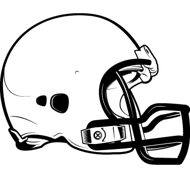Football Helm Aufkleber - TenStickers