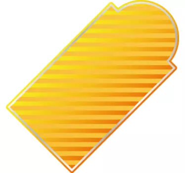 Gelber Rabatt Aufkleber - TenStickers