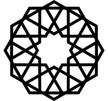 Geometrischer Sticker arabisch - TenStickers