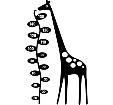Giraffe Maßband Aufkleber - TenStickers