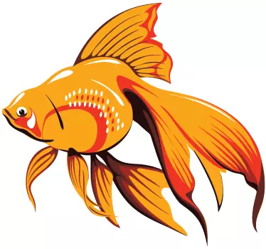 Goldfisch Sticker - TenStickers