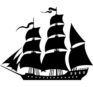 Großes Schiff Aufkleber - TenStickers