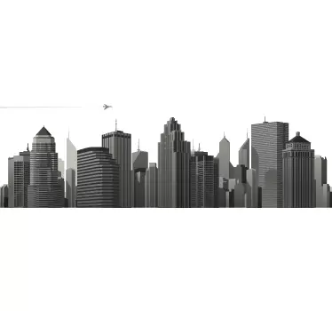 Großstadt Skyline Aufkleber - TenStickers