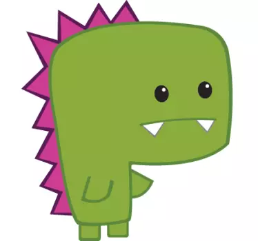 Grüner Dinosaurier Aufkleber - TenStickers