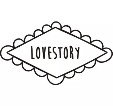 Hochzeitaufkleber Loverstory - TenStickers