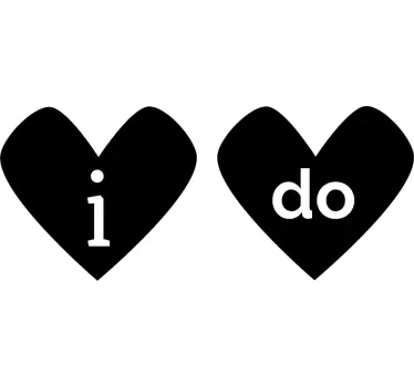 Hochzeitsaukfleber Schuhe i do - TenStickers