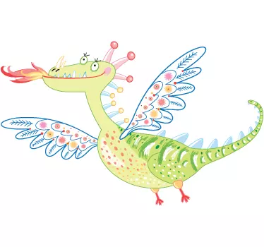 Hübscher Drache Aufkleber - TenStickers