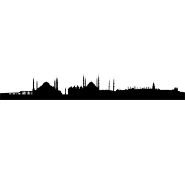Istanbul Skyline Sticker - TenStickers