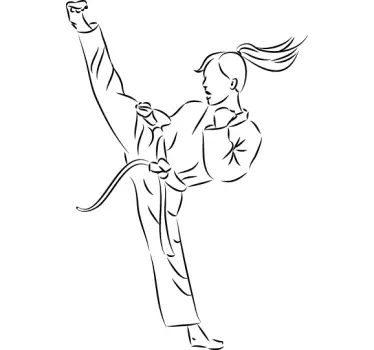 Karate Sticker - TenStickers