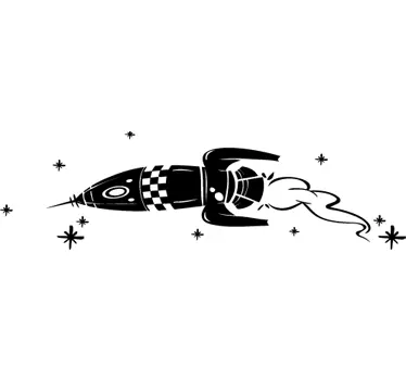Kinderzimmer Wandtattoo  Rakete - TenStickers