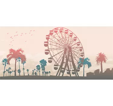 Kirmes Kalifornien Wandtattoo - TenStickers