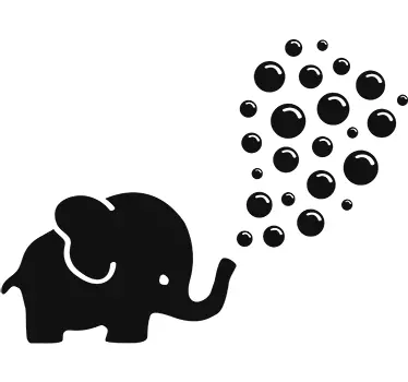 Kleiner Elefant Wandtattoo - TenStickers