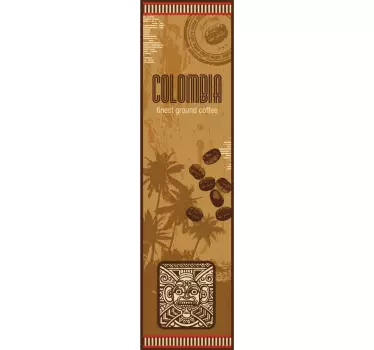Kolumbischer Kaffee Kühlschrank Folie - TenStickers