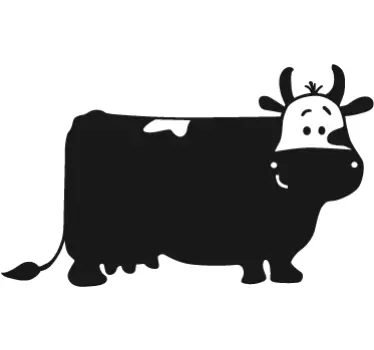 Tafelfolie Kuh - TenStickers