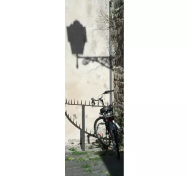 Kühlschrank Folie Gaudilaterne und Fahrrad - TenStickers