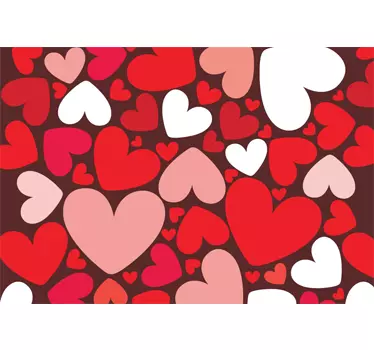Laptop Aufkleber Herzen - TenStickers