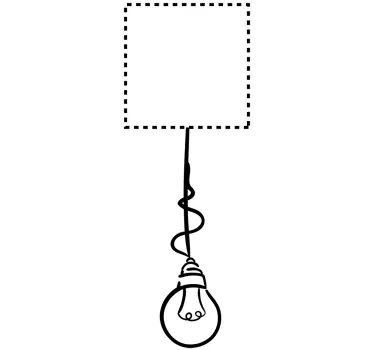 Lichtschalter Sticker Glühbirne - TenStickers