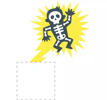 Lichtschalteraufkleber elektrisiertes Männchen - TenStickers