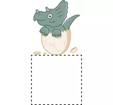 Lichtschalteraufkleber lachender Dinosaurier - TenStickers